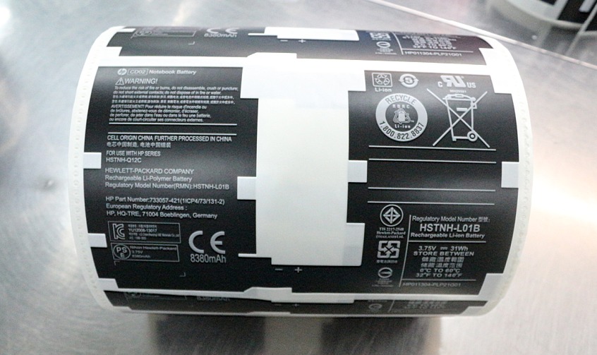 手提電腦電池標簽