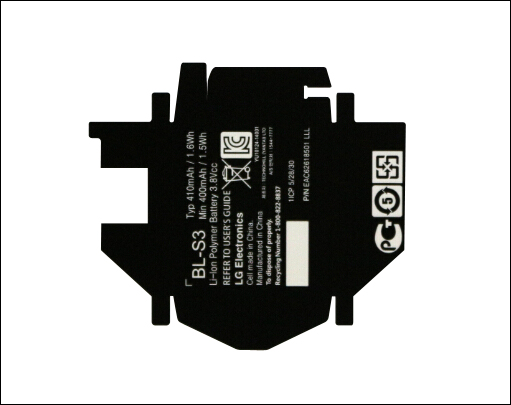 LG手機電池標簽BL-S3 LG手機電池標簽BL-S3