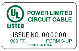 UL 標(biāo)簽印刷 UL 標(biāo)簽印刷